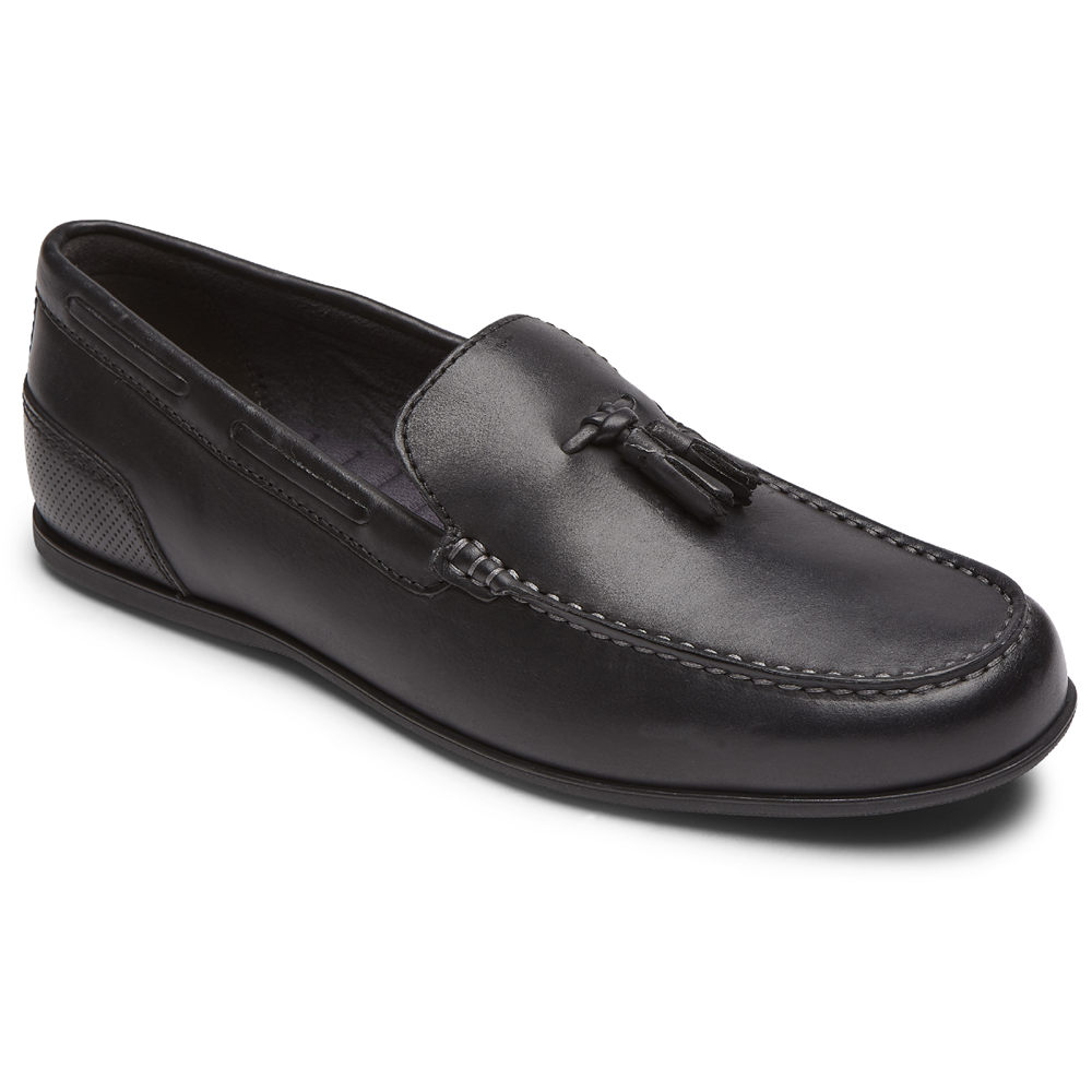 Rockport Loafers Herre Svart - Malcom Tassel - UQVE21430